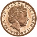 1 Penny 2008 Isle of Man Santon Kriegsdenkmal