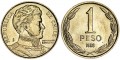 1 Peso 1990 Chile