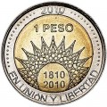1 peso 2010 Argentina, May Revolution, El Palmar National Park