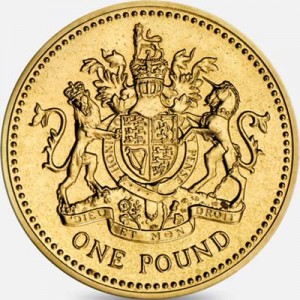 1 фунт 1993 Англия, Герб Королевства Англии цена, стоимость