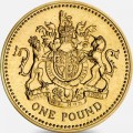 1 фунт 1993 Англия, Герб Королевства Англии из обращения