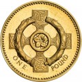 1 фунт 2001 Великобритания Кельтский крест, первоцвет и торквес, символизирующие Северную Ирландию