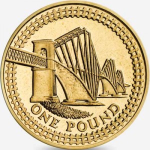 1 pound 2004 England, Forth Bridge price, composition, diameter, thickness, mintage, orientation, video, authenticity, weight, Description