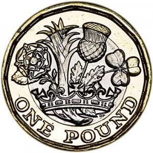 1 pound 2016 United Kingdom price, composition, diameter, thickness, mintage, orientation, video, authenticity, weight, Description