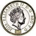 1 фунт 2016 Великобритания, 12-угольник