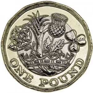 1 pound 2017 United Kingdom price, composition, diameter, thickness, mintage, orientation, video, authenticity, weight, Description