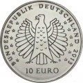 10 евро 2013 Германия 125 лет работе "О лучах электрической силы" Г.Герца, G