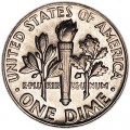 10 центов 1969 США Рузвельт, D