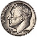 10 центов 1977 США Рузвельт, двор P