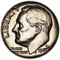 One dime 10 cents 1980 US Roosevelt, P