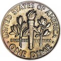 10 центов 1980 США Рузвельт, P