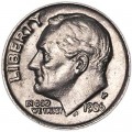 One dime 10 cents 1986 US Roosevelt, mint P