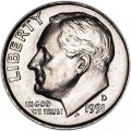 One dime 10 cents 1991 US Roosevelt, D