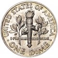 10 центов 2009 США Рузвельт, двор D, редкий год
