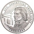 10 евро 2011, Германия, 200 лет со дня рождения Ференца Листа, серебро