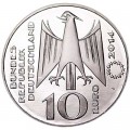 10 евро 2014 Германия, 300 лет шкале Фаренгейта