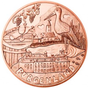10 евро 2015 Австрия, Бургенланд цена, стоимость