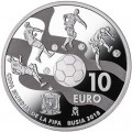 10 евро 2017 Испания, Чемпионат мира по футболу 2018, серебро