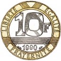 10 франков 1990 Франция, из обращения