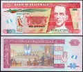 10 кетсаль 2011 Гватемала, банкнота, хорошее качество XF