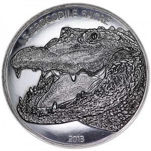 1000 франков 2013 Буркина Фасо Крокодил,  цена, стоимость