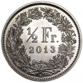 1/2 франка 2013 Швейцария, из обращения