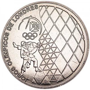 2.5 euros 2012 Portugal, London Olympics price, composition, diameter, thickness, mintage, orientation, video, authenticity, weight, Description