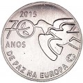 2,5 евро 2015 Португалия, 70 лет мира в Европе