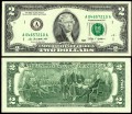 2 доллара 2009 США (A), банкнота, хорошее качество XF