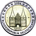 2 евро 2006 Германия, Шлезвиг-Гольштейн, двор А