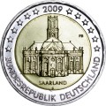 2 евро 2009 Германия, Саар, двор F