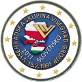 2 евро 2011 Slovakia Visegrad Group colorized