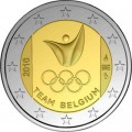 2 евро 2016 Бельгия Олимпиада в Рио, блистер