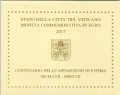 2 евро 2017 Ватикан, явления Девы Марии в Фатиме, в буклете