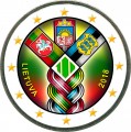 2 Euro 2018 Litauen, 100 Jahre Unabhängigkeit (farbig)