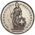 2 francs 1968-1990 Switzerland