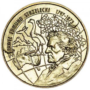 2 злотых 1997 Польша Павел Эдмунд Стшелецкий цена, стоимость