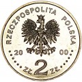 2 злотых 2000 Польша 20 лет Солидарности