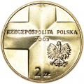2 Zloty 2003 Polen Johannes Paul II - 25 Jahren seines Pontifikats (25-lecie Pontyfikatu Jan Pawel II)
