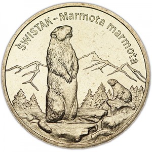 2 zloty 2006 Poland Gopher (Swistak) series "Animals" price, composition, diameter, thickness, mintage, orientation, video, authenticity, weight, Description