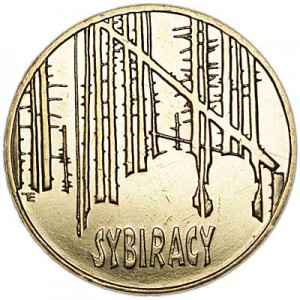 2 zloty 2008 Poland Siberia (Sybiracy) price, composition, diameter, thickness, mintage, orientation, video, authenticity, weight, Description