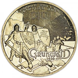 2 zloty 2010 Poland The Battle of Grunwald (Grunwald) price, composition, diameter, thickness, mintage, orientation, video, authenticity, weight, Description