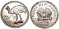 20 toa 1990 Papua - New Guinea, Ostrich