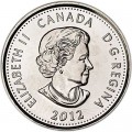 25 cent 2012 Canada Tecumseh
