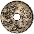 25 Centimes 1929 Belgien, aus dem Verkehr