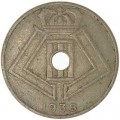 25 сантимов 1938 Бельгия, из обращения