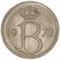 25 centimes 1972 Belgium, from circulation