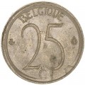 25 centimes 1972 Belgium, from circulation