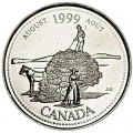 25 cents 1999 Canada, August
