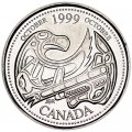 25 cents 1999 Canada, October